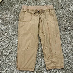 New York & Company stretch waist capri length pant Khaki Size Small
